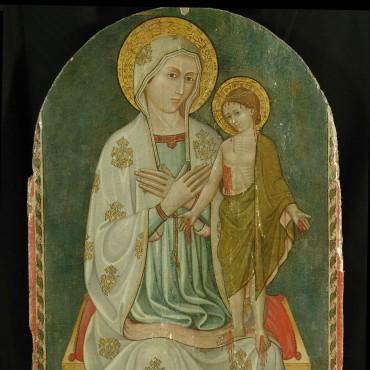 Madonna con Bambino in trono -  intero dopo il restauro